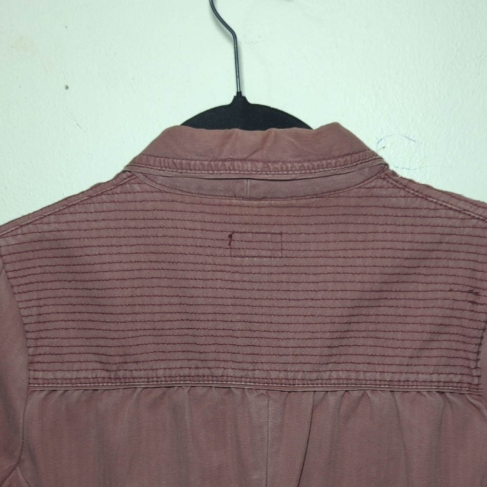 Mossimo Utility Jacket Dusty Pink Y2K 100% Cotton Pockets Short Women's Size S - Picture 8 of 9